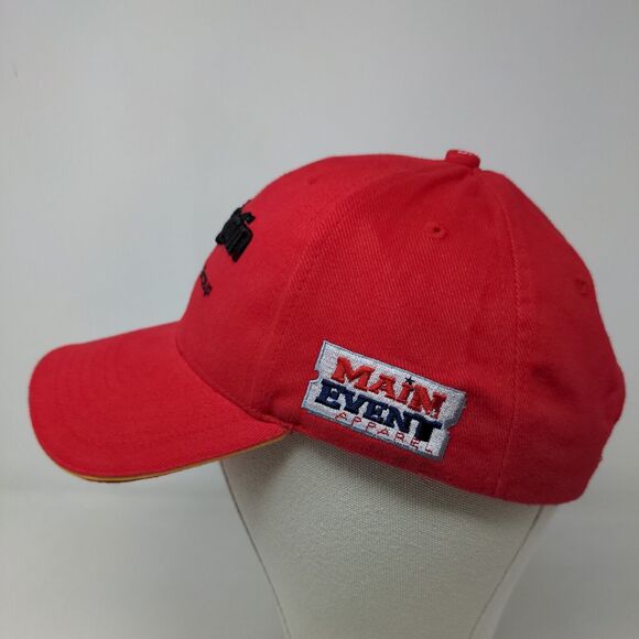 Ed Martin Automotive Men's Slideback Hat Red Adjustable Embroidered Logo - Picture 3 of 7